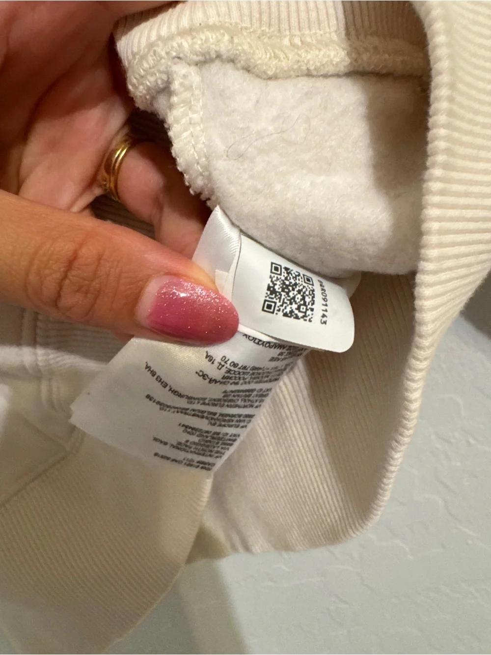 👚The North Face Women’s Logo Pullover Hoodie Beige Fleece Pockets Size S